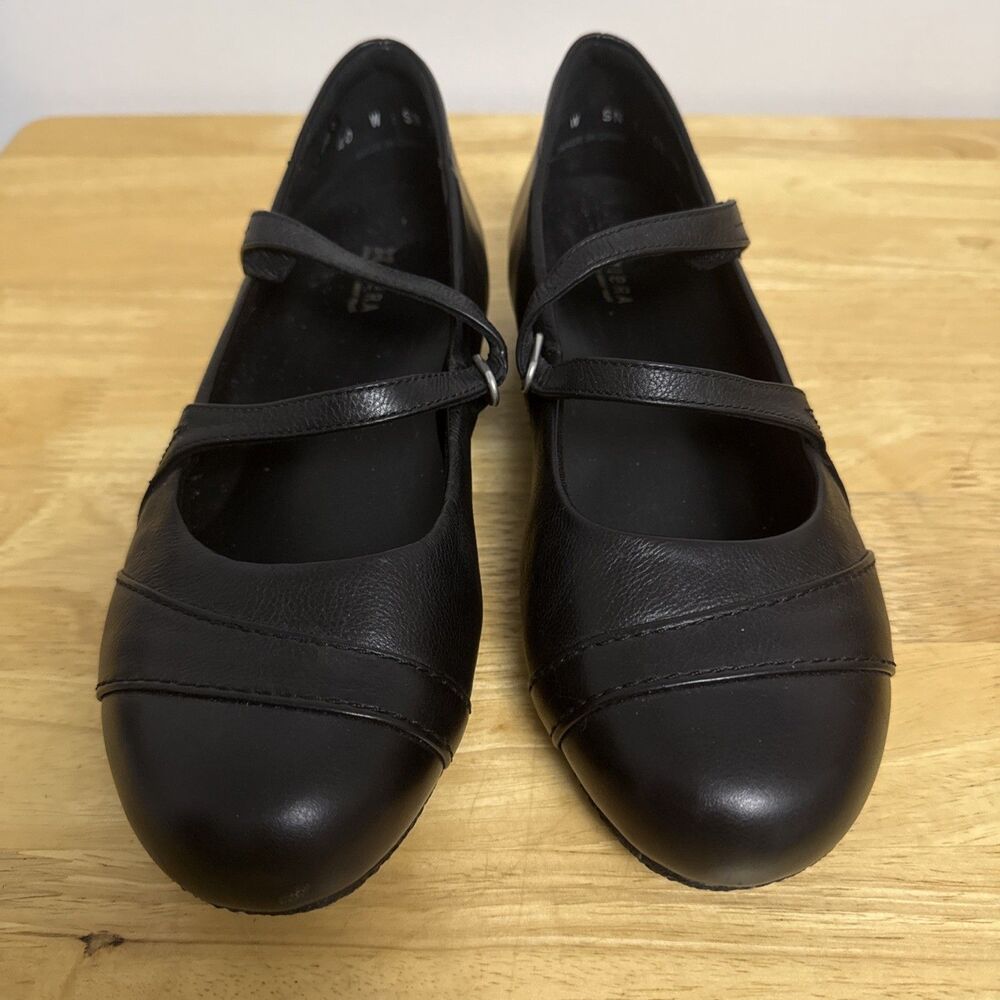 Ziera XRay Super Support Women's Black Leather Mary Jane Shoes 9 W EU40